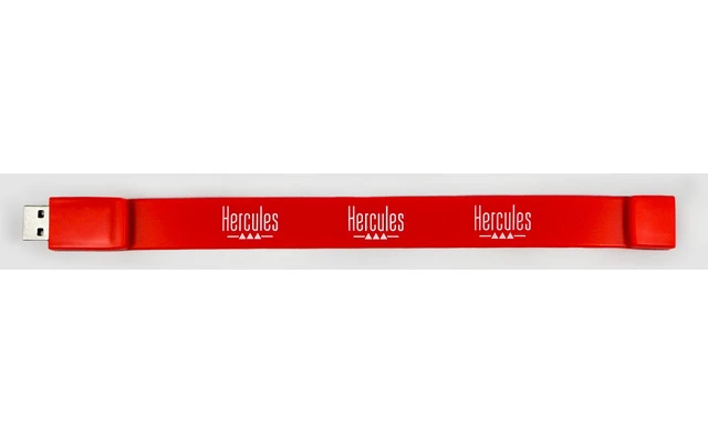 Hercules Pendrive 4GB - Pulsera en color rojo