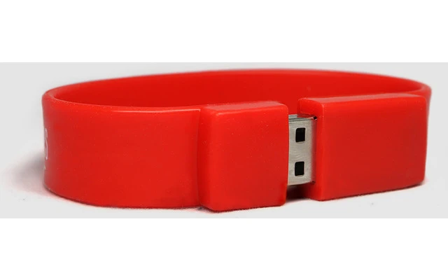 Hercules Pendrive 4GB - Pulsera en color rojo