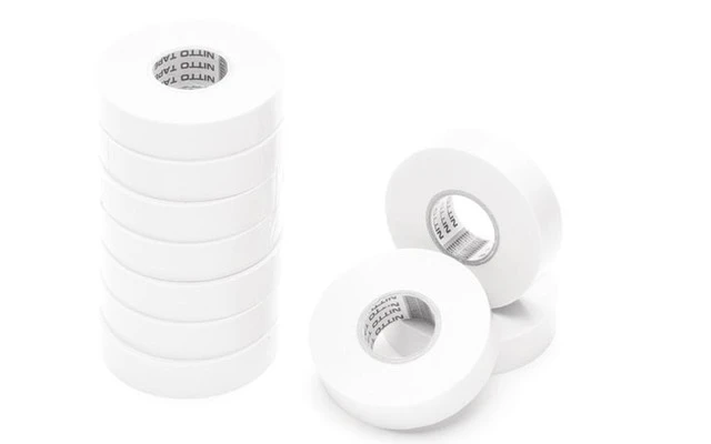 CINTA ADHESIVA AISLANTE 19mm x 20m (10 uds.) - COLOR BLANCO