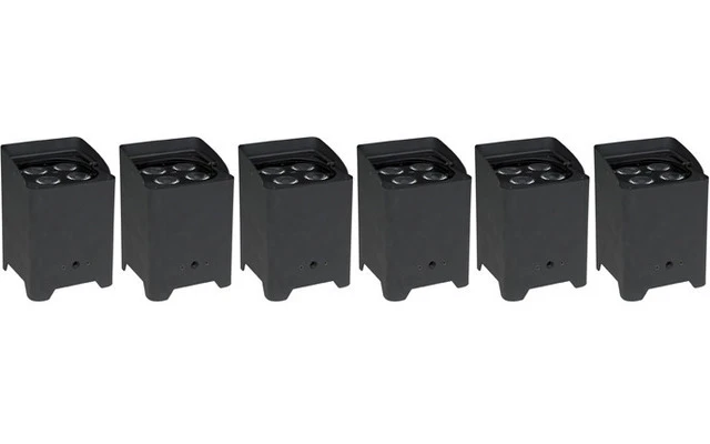Showtec EventLITE 4/10 Q4 Set con Flightcase y 6 unidades
