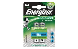 Pila Recargable NiMH AA 1.2 V Extreme 2300 mAh 2-Blíster - Energizer 53541688600