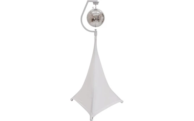 EUROLITE Set Bola de espejos 30cm con soporte y funda para trípode blanco