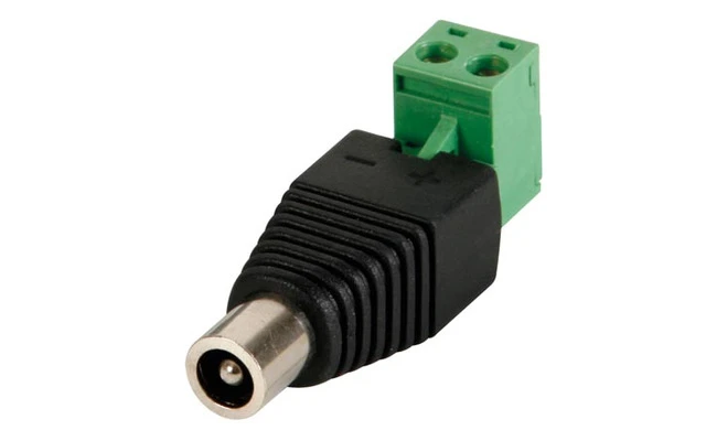 CONECTOR DC 5.5 x 2.1mm HEMBRA A CONEXIÓN POR TORNILLO (5 uds.)