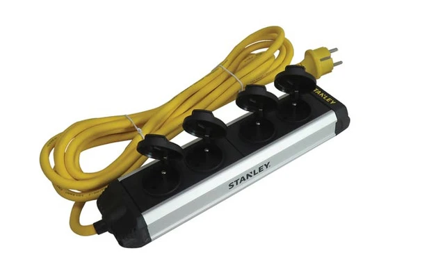 Stanley 4 conectores - IP44 - Power Bar - Máx potencia: 3500 W