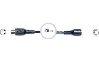 Conector de audio 5 DIN macho a 5 DIN hembra