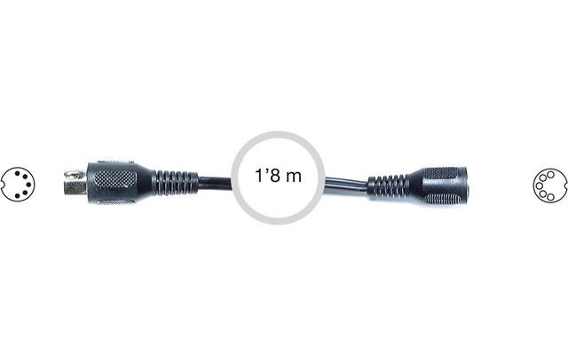 Conector de audio 5 DIN macho a 5 DIN hembra