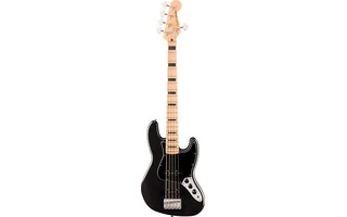 Squier by Fender Affinity Series Active Jazz Bass V Mn Black Pickguard Black Metallic