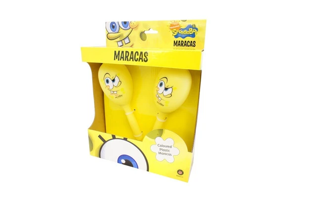 MARACAS PLASTICO BOB ESPONJA
