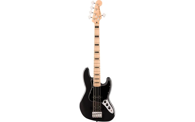 Squier by Fender Affinity Series Active Jazz Bass V Mn Black Pickguard Black Metallic