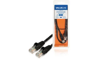 Cable de Red UTP CAT5e, RJ45 macho – RJ45 macho, 1,00 m, negro