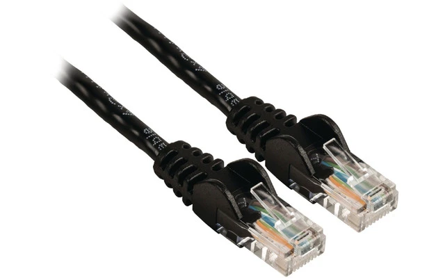 Cable de Red UTP CAT5e, RJ45 macho – RJ45 macho, 1,00 m, negro