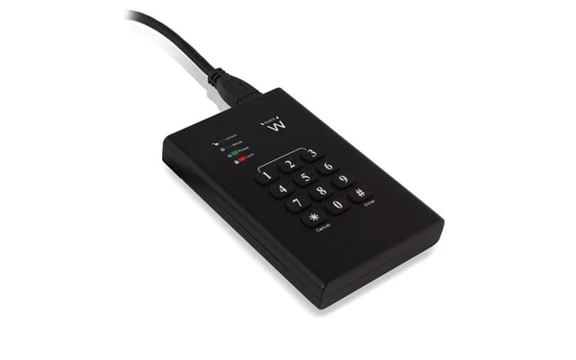 EWENT - CARCASA PARA UNIDADES HDD/SSD DE 2,5 PULGADAS CON BLOQUEO DE TECLADO CIFRADO USB 3.1 GEN