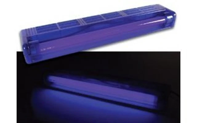 Luz Negra + Soporte de Plástico, Azul Transparente, 15W