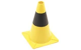 Cono de señalización - color Amarillo/Negro 30cm