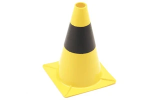 Cono de señalización - color Amarillo/Negro 30cm