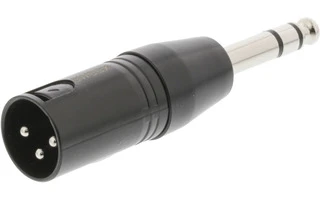 Adaptador XLR XLR 3-pin Macho - 6.35 mm Macho Negro - Sweex SWOP15943B