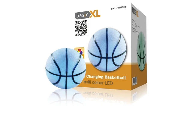 Pelota de baloncesto con LED de colores cambiantes