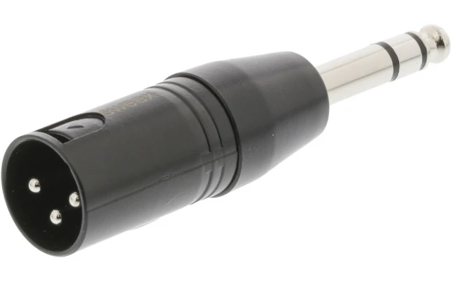 Adaptador XLR XLR 3-pin Macho - 6.35 mm Macho Negro - Sweex SWOP15943B