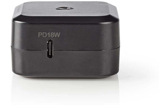 Cargador de Pared - 3,0 A - USB-C - Power Delivery 18 W - Negro