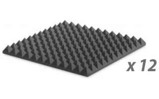 Pack: EZ FOAM PYRAMIDAL 5 CHARCOAL x12
