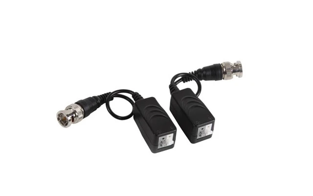 BALUN VÍDEO CON BORNE DE CONEXIÓN PUSH-PIN Y CABLE BNC - PAR