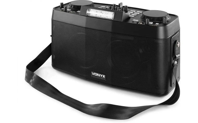 Vonyx CDP800 Portable DJ Station with Dual Bluetooth