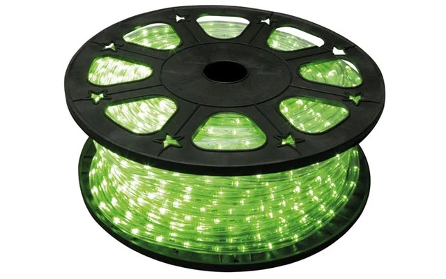 Manguera luminosa con LEDs - 45 metros - Color Verde