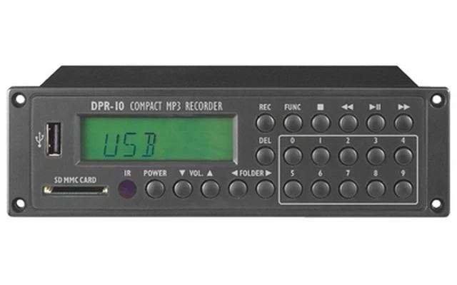 Grabador compacto MP3 USB y con ranura de tarjeta SD/MMC