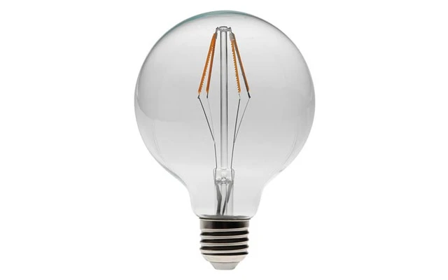 BOMBILLA LED - MODELO RETRO CON FILAMENTOS LED - G95 - 4.5 W - E27 - COLOR BLANCO CÁLIDO INTENSO