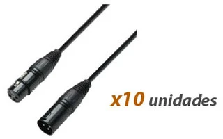 10x Cables DMX de 20 Metros