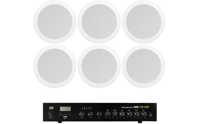 Sonorización 120W - 6 Altavoces de techo