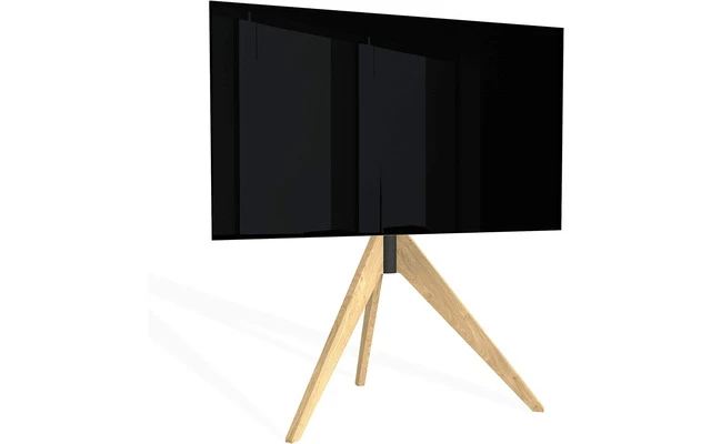 Cavus TV Floor Stand Triangle OAK 120cm VESA 400 x 400