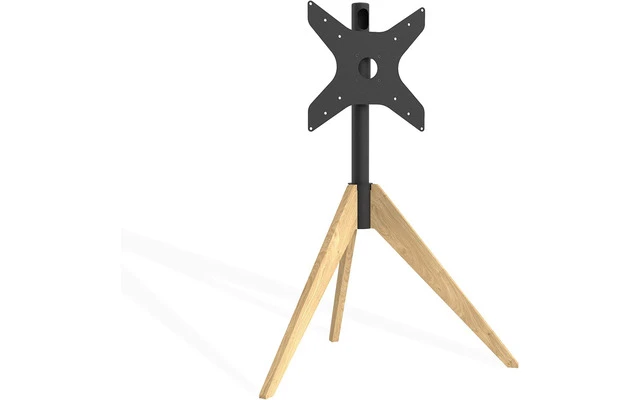 Cavus TV Floor Stand Triangle OAK 120cm VESA 400 x 400