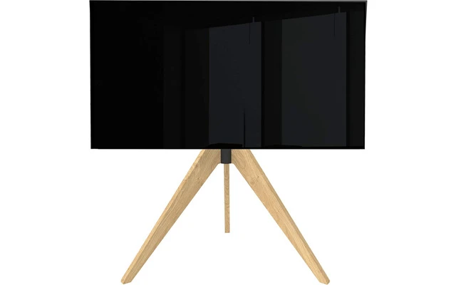Cavus TV Floor Stand Triangle OAK 120cm VESA 400 x 400