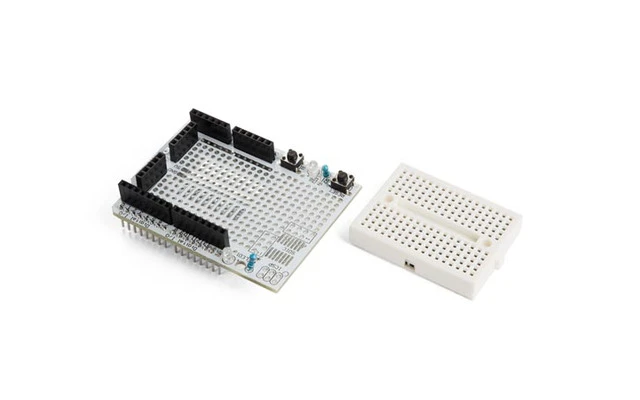 PROTOSHIELD PROTOTYPING BOARD CON MINI PLACA DE PRUEBAS PARA ARDUINO® UNO