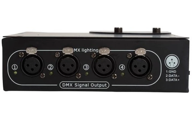 Separador de DMX de 4 vías - carcasa compacta