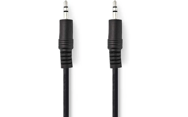 Cable de Audio Estéreo - Macho de 3,5 mm - Macho de 3,5 mm - 0,5 m - Negro