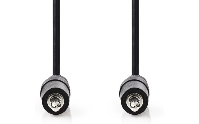 Cable de Audio Estéreo - Macho de 3,5 mm - Macho de 3,5 mm - 0,5 m - Negro