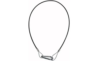 Showgear Cable de seguridad de 4 mm , carga máx 10 Kg - 75 cm , plata