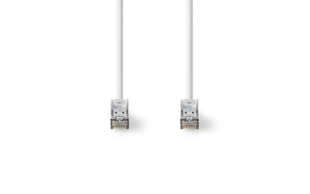 Cable de Red CAT8.1 S/FTP - RJ45 Macho a RJ45 Macho - 0,25 m - Blanco