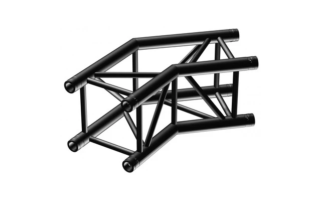 BeamZ P30-C23 Truss 2 vias corner 135º Negro