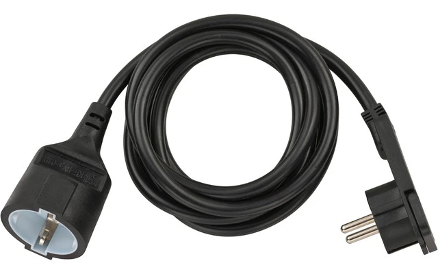 Cable de Extensión de Alimentación 2 m H05VV-F 3G1.5 IP20 Negro - Brennenstuhl 1168980020