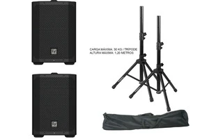 Pack Estéreo ElectroVoice Everse 8 con Trípodes