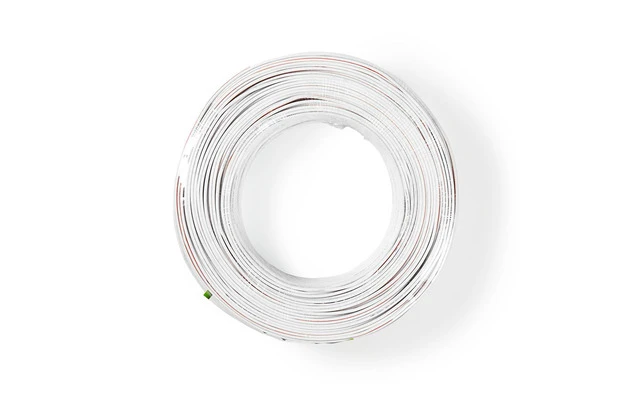 Cable de Altavoz - 2x 0,75 mm2 - 100 m - Brida - Blanco - Nedis CAGW0750WT1000