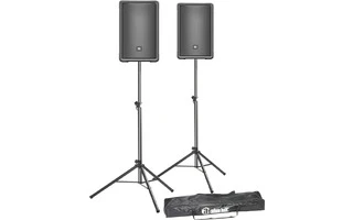 2x JBL IRX 108 BT + Pareja de trípodes con bolsa