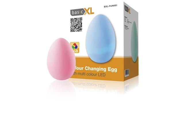 Huevo con LED de colores cambiantes