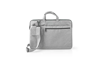 Bolso para Portátil - Correa de Hombro - 8 Bolsillos de Almacenamiento - 17" - 18" - Gris - Nedi