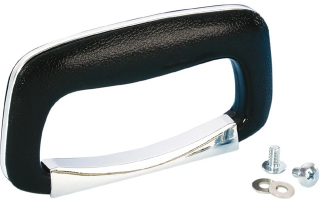 Adam Hall Hardware 3438 - Asa de plástico negro cromado