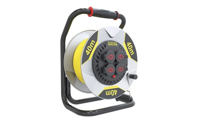 Stanley FatMax - Enrollacables profesional de neopreno con sistema Anti-Twist - 40 metros - 3G2.