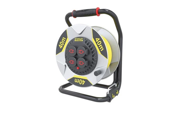 Stanley FatMax - Enrollacables profesional de neopreno con sistema Anti-Twist - 40 metros - 3G2.
